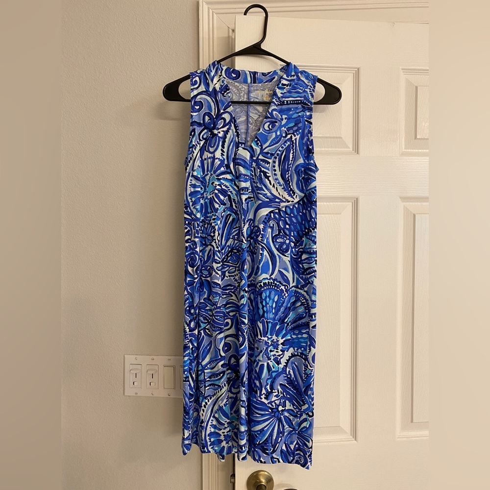 Lilly Pulitzer Split Neck Sleeveless Dress